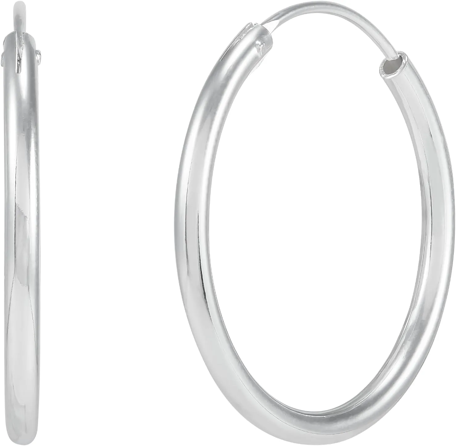 Silpada 'Endless Elegance' Hoop Earrings in Sterling Silver