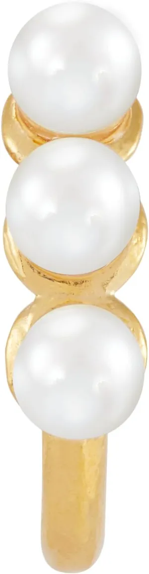 Silpada 'Top Choice' 14K Yellow Gold-Plated Sterling Silver Cuff Earring