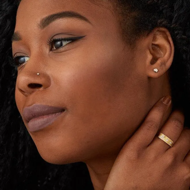 Silver Micro Fragment Stud Earrings