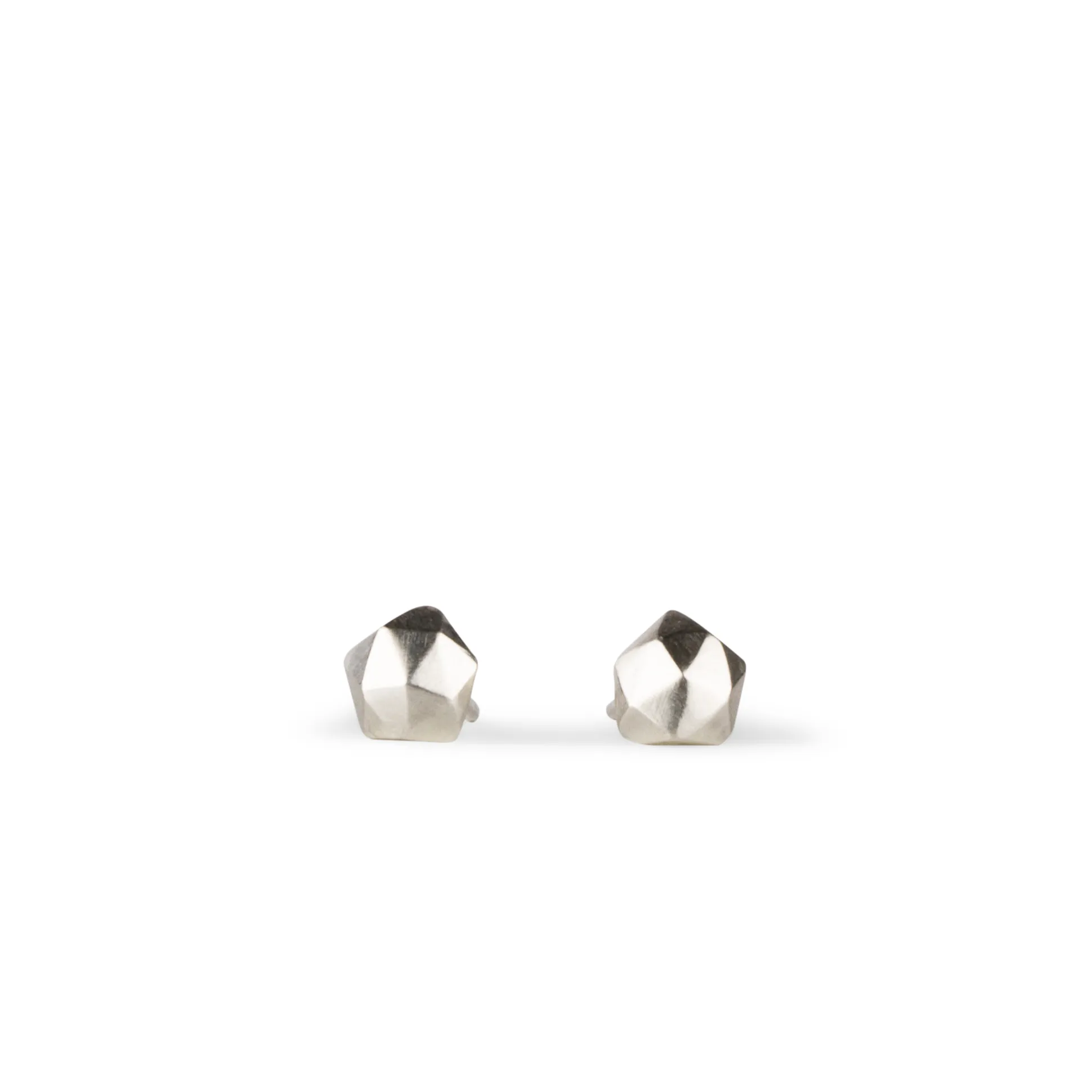 Silver Micro Fragment Stud Earrings