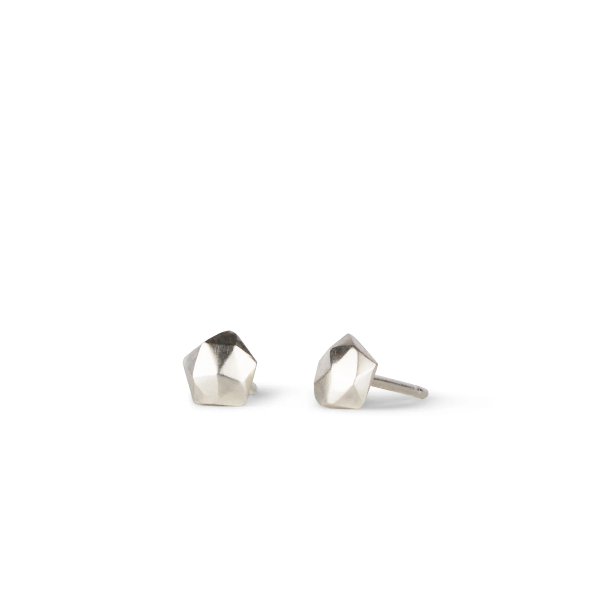 Silver Micro Fragment Stud Earrings