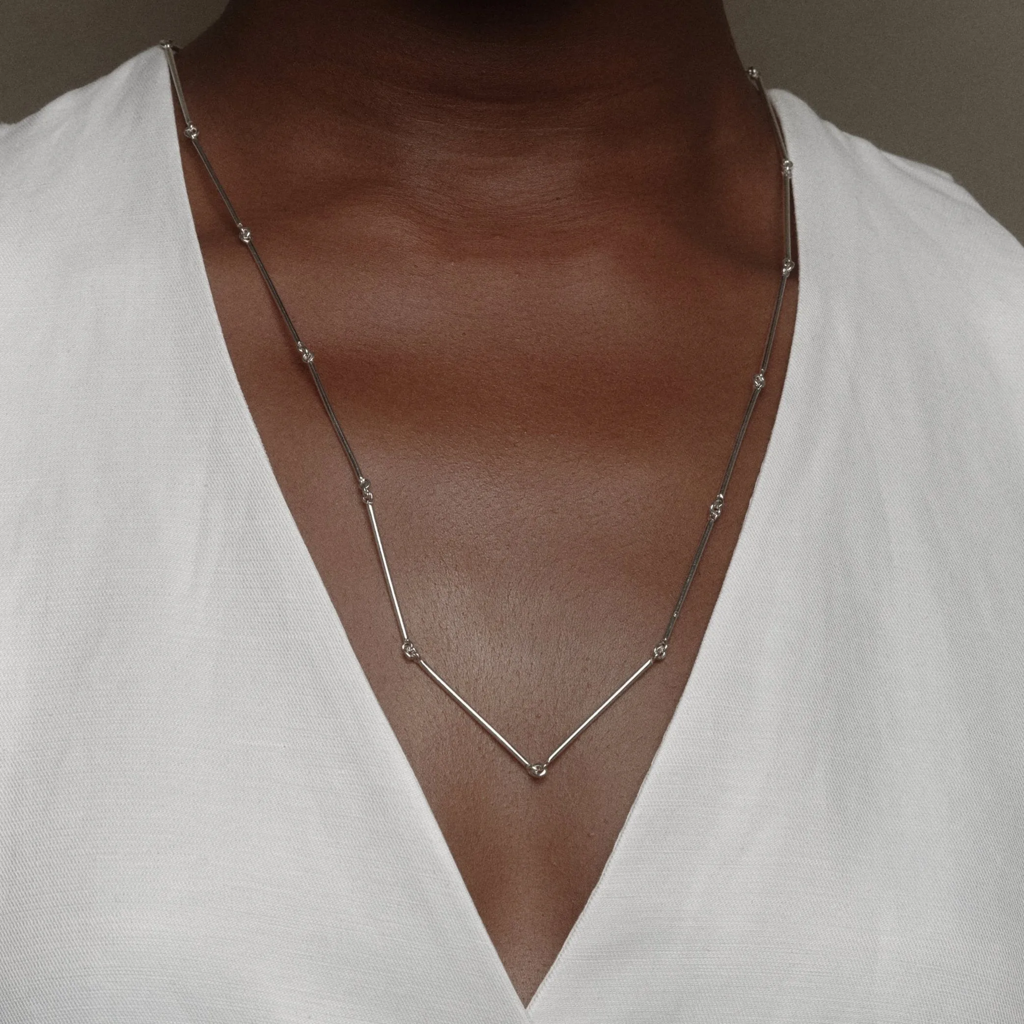 Silver Unity Triangle Necklace