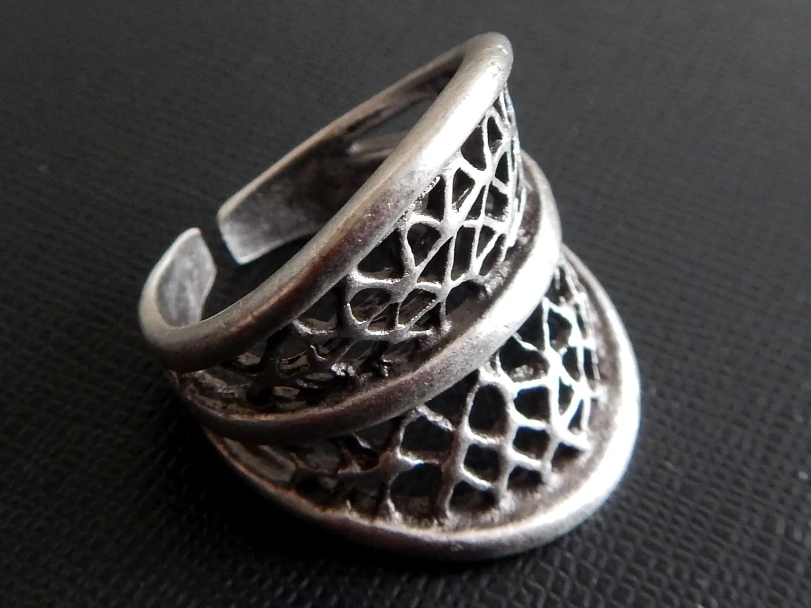 Silver Web Ring