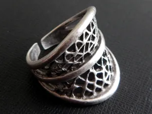 Silver Web Ring