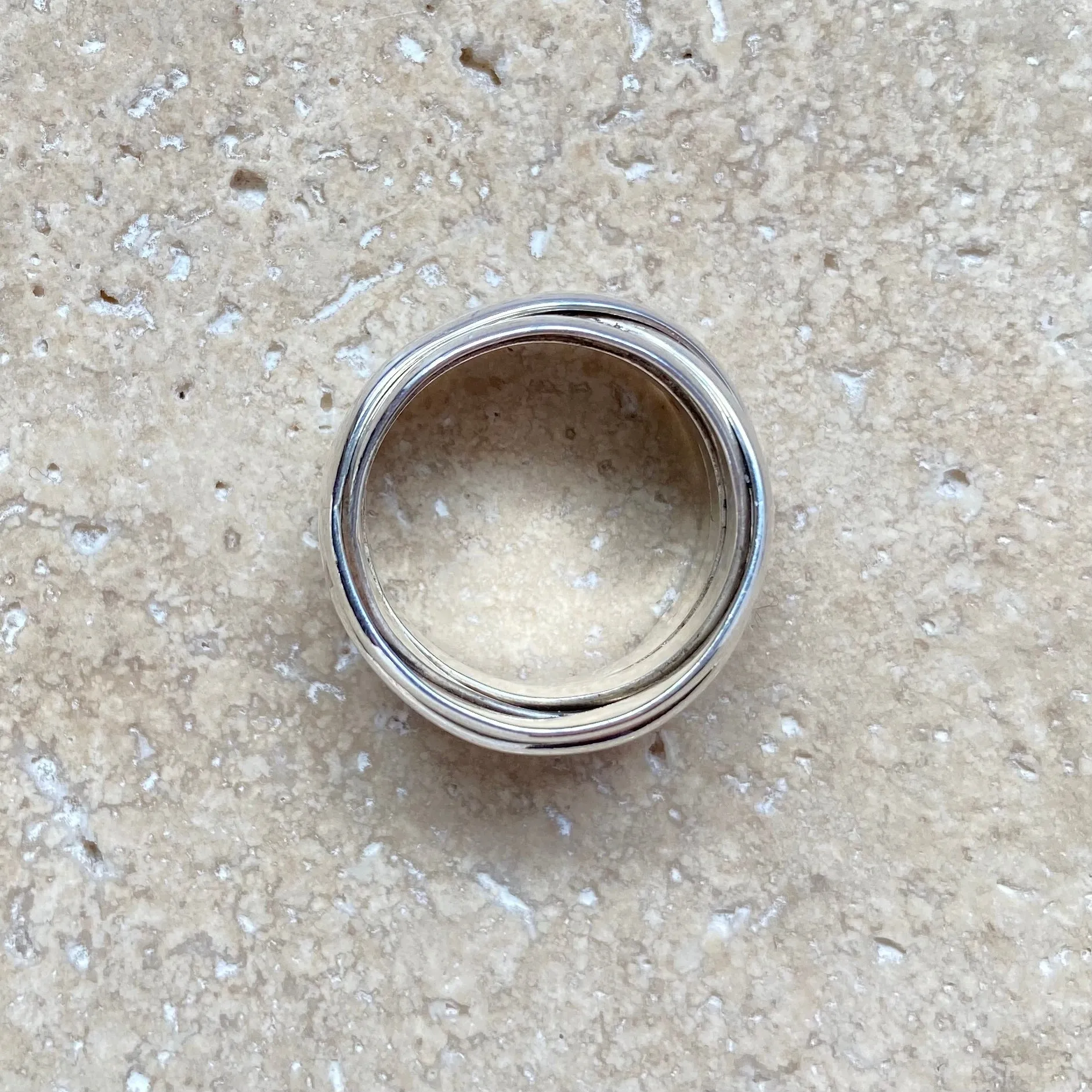 Silver Wrapped Band Ring