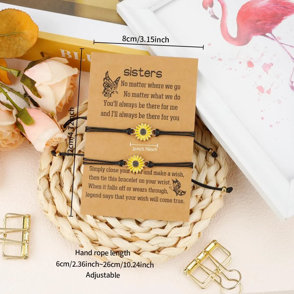 Sisters Gifts from Sister Birthday Graduation Christmas Valentines Galentines Gifts Friendship Matching Bracelets