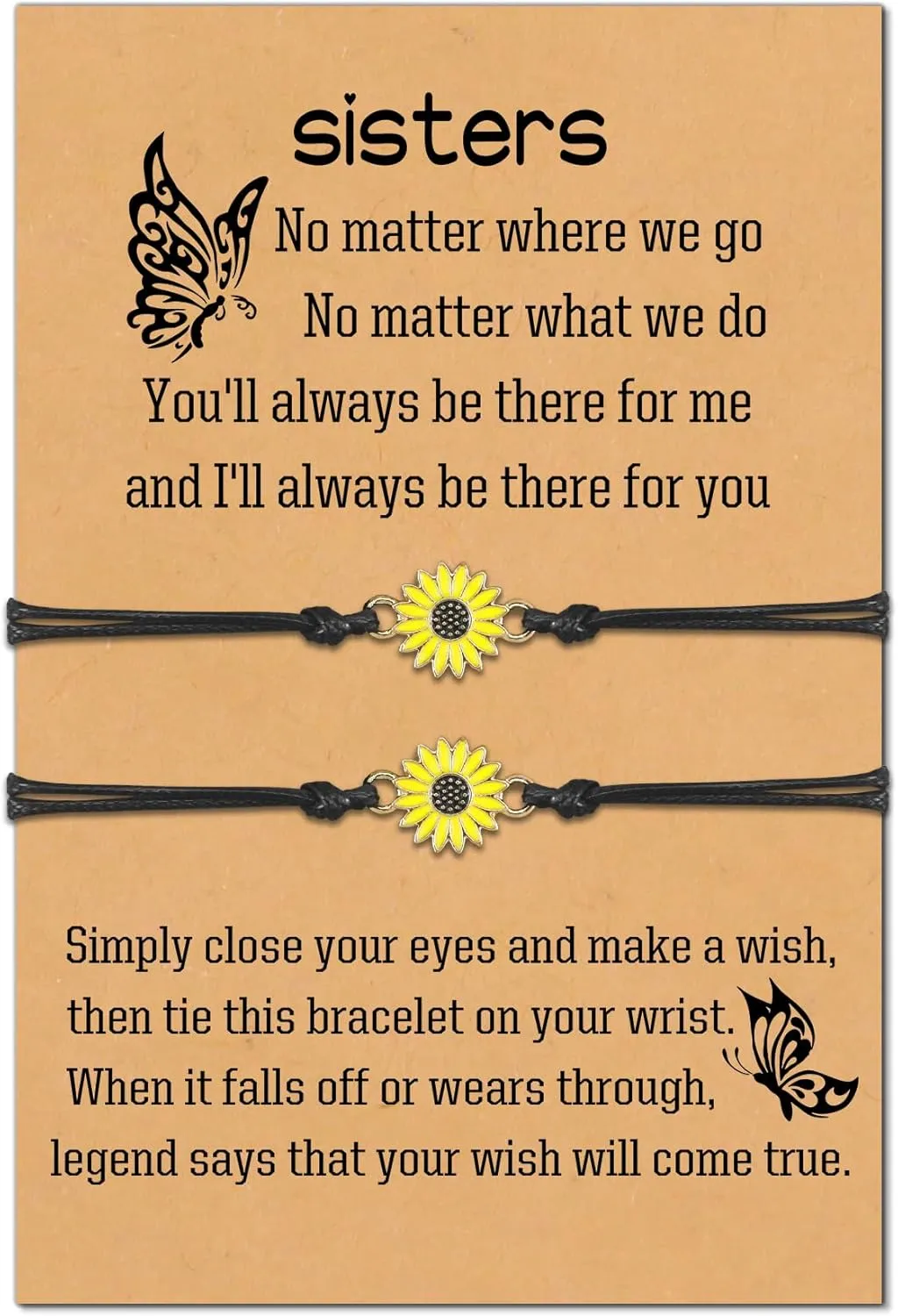 Sisters Gifts from Sister Birthday Graduation Christmas Valentines Galentines Gifts Friendship Matching Bracelets