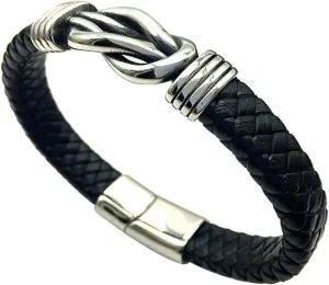 Stainless Steel Buckle Chain Punk Ring Bracelet Delicate Bangle Creative Jewelry
