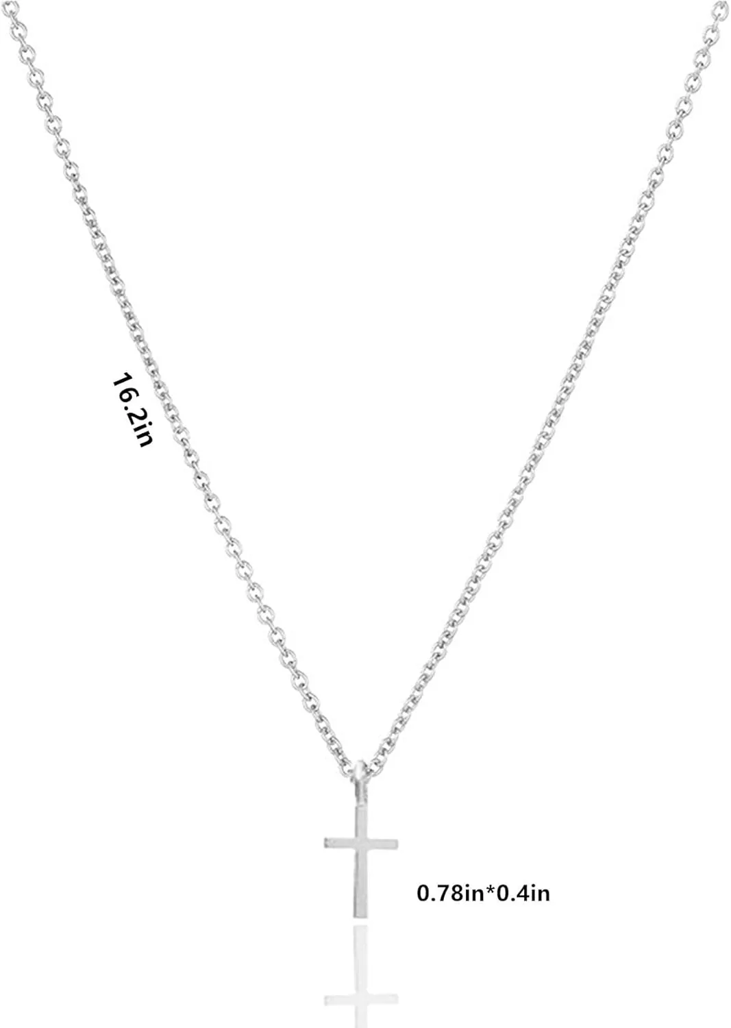 Stainless Steel Cross Necklace: Minimalist Faith Gift, Gold/silver Cross Necklace, First Communion Confirmation Homecoming Gift, Ideal For Men And Women