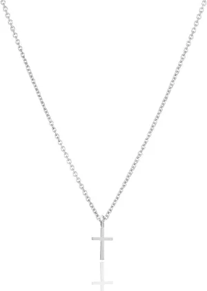 Stainless Steel Cross Necklace: Minimalist Faith Gift, Gold/silver Cross Necklace, First Communion Confirmation Homecoming Gift, Ideal For Men And Women