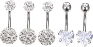 Stainless Steel Navel Rings Belly Button Ring Jewelry Fashion Navel Piercing for Women