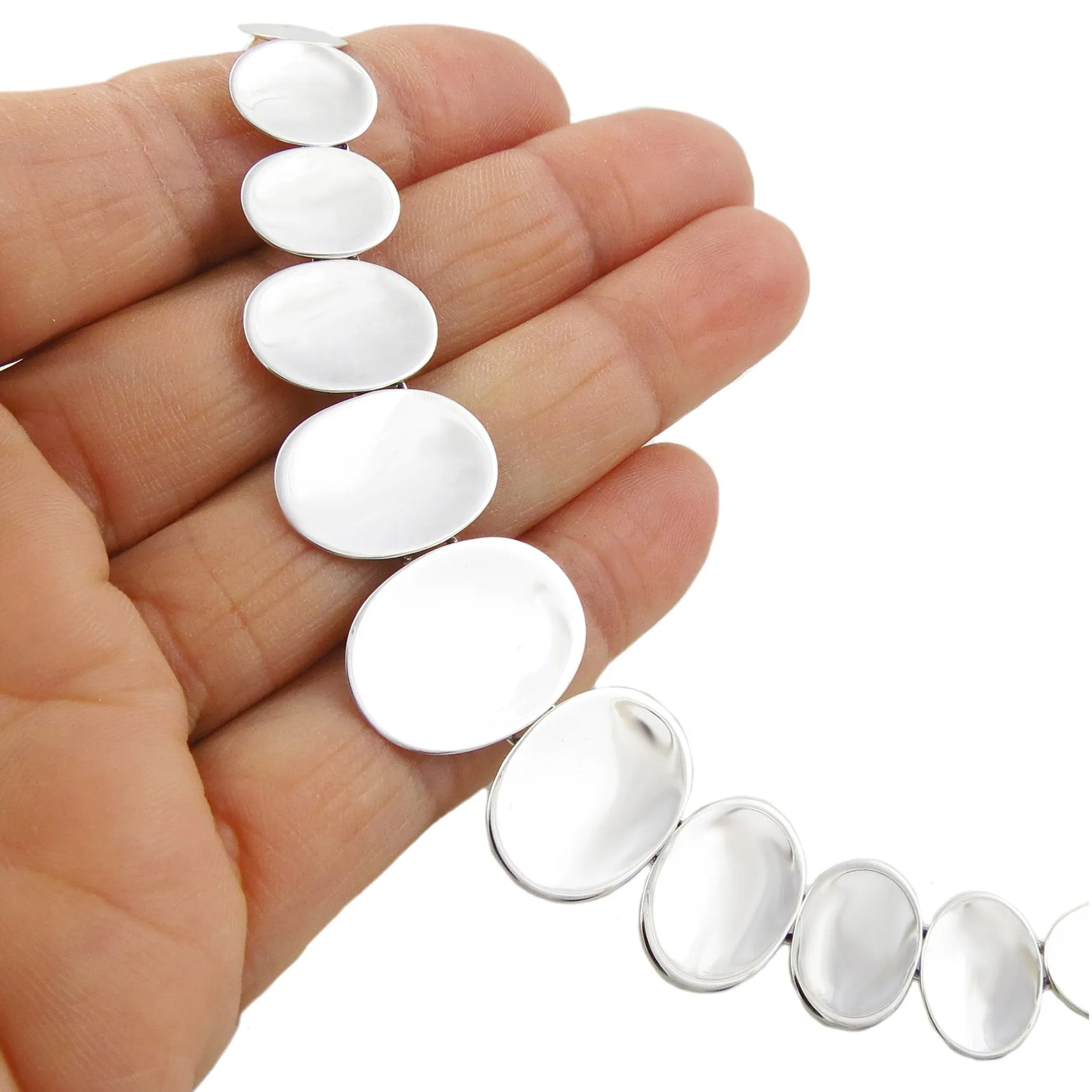 Sterling Silver Oval Link Necklace