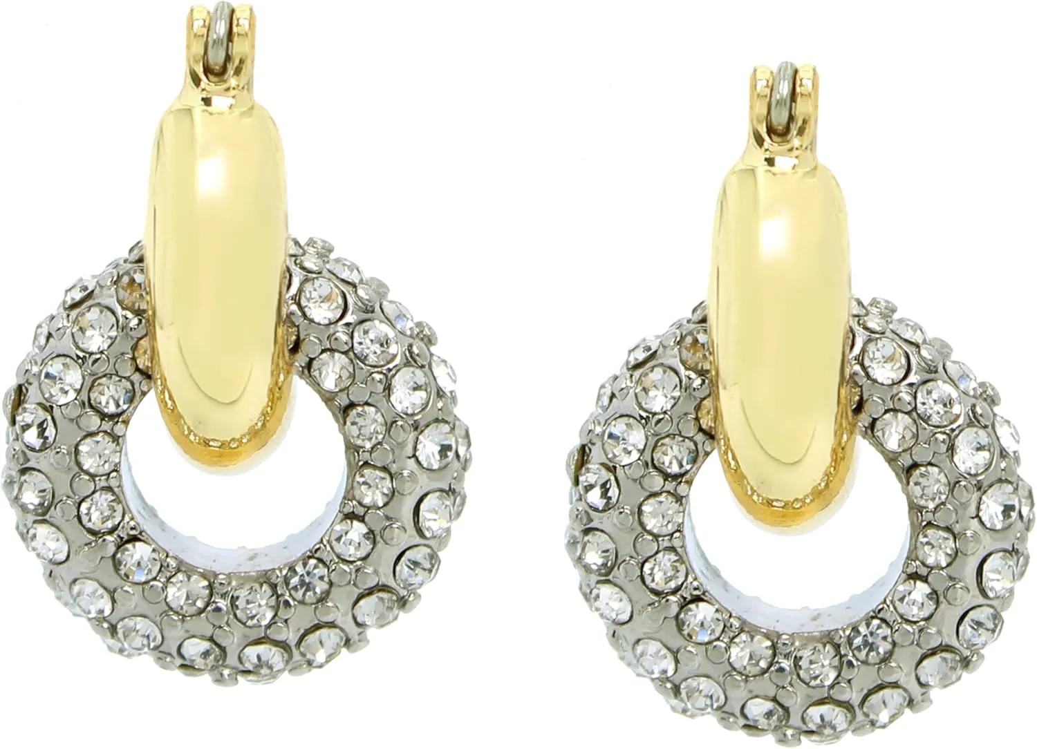 Steve Madden Womens Mini Double Hoop Earrings