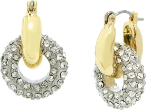 Steve Madden Womens Mini Double Hoop Earrings