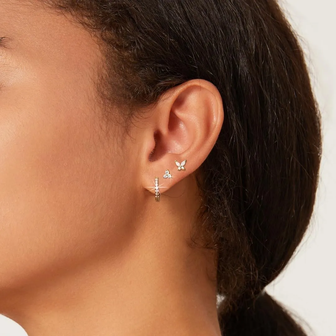 Stud Earrings for Women Trendy 14k Gold Earrings Set, Hypoallergenic Small Gold Hoop Earrings Cartilage Earring Sets for Multiple Piercing, Gold Jewelry Gifts for Women