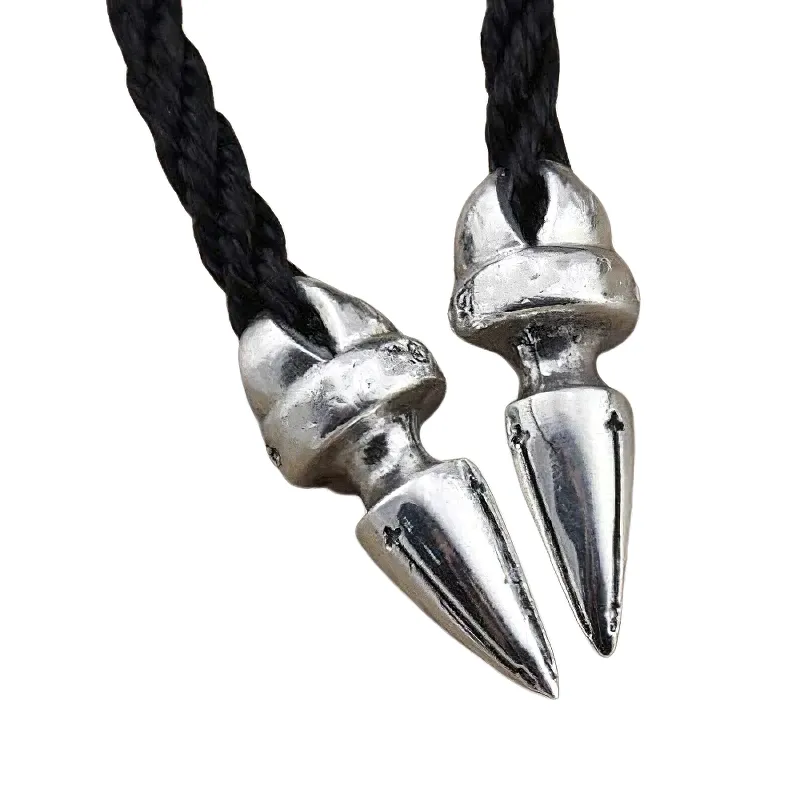 Stylish Necklaces With Pendant Of Sterling Silver / Unisex Neck Rope Accessories