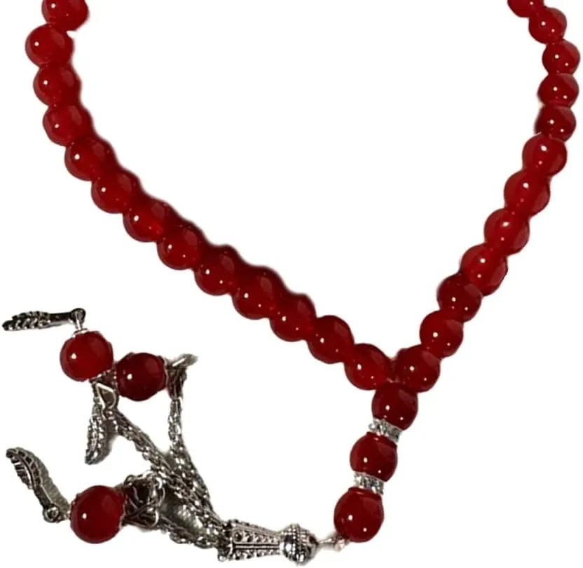 Stylish Religion Tasbih Bracelet with 99 Prayer Bead Muslims Rosary Bead Handchain Handmade Religion Eid