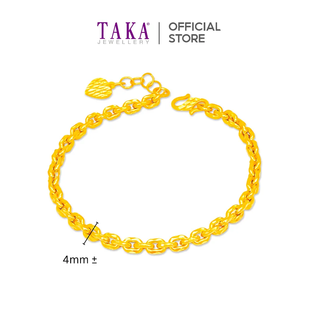 TAKA Jewellery 916 Gold Bracelet Link