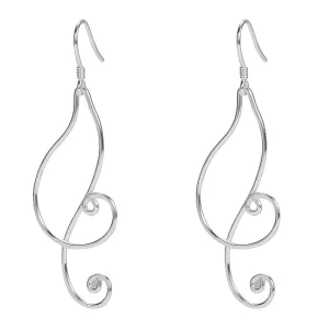 Tassel Earrings for Women - Retro Personality Ethnic Style Drop Dangle Earrings, Unique 925 Sterling Silver Dangle Earrings, Dainty Silver Drop Earrings for Women Girls Jewelry Gift