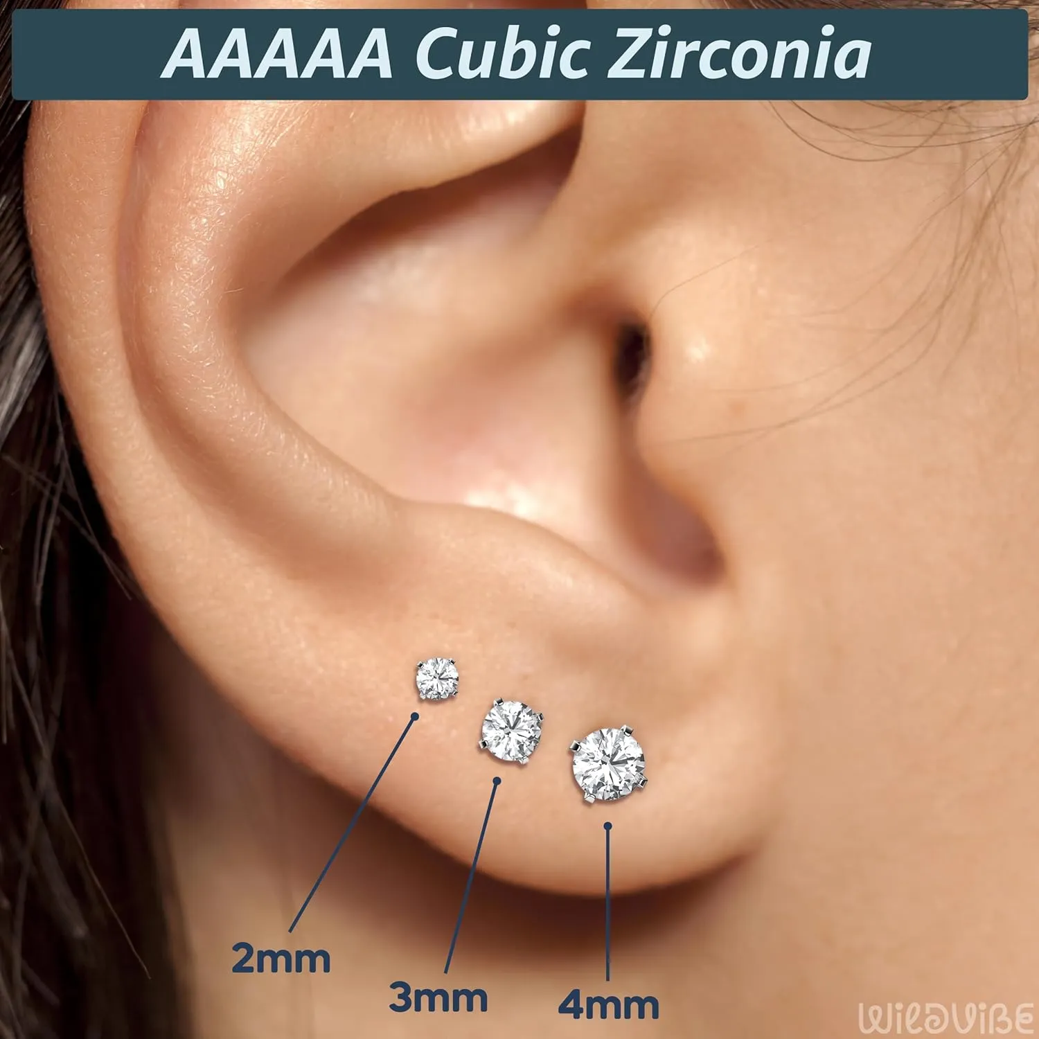 Threadless Flat Back Nose Stud 18g 16g 20g - Real G23 Titanium Flatback Stud Earrings - Tragus, Helix, Conch Push Pin Earring Studs - Secure & Easy Fit Threadless Nose Stud - 6mm 8mm Flat Back Nose Ring