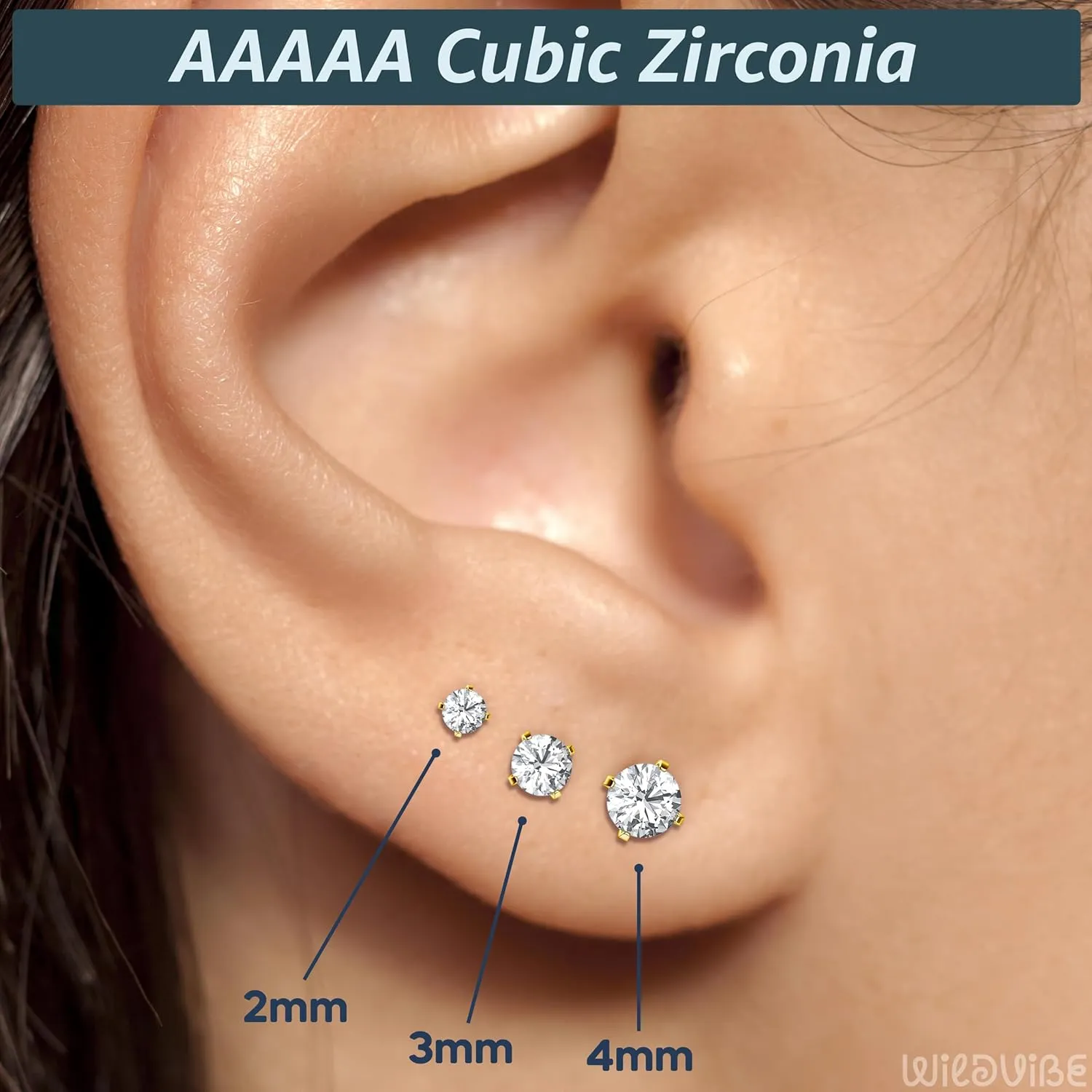 Threadless Flat Back Nose Stud 18g 16g 20g - Real G23 Titanium Flatback Stud Earrings - Tragus, Helix, Conch Push Pin Earring Studs - Secure & Easy Fit Threadless Nose Stud - 6mm 8mm Flat Back Nose Ring
