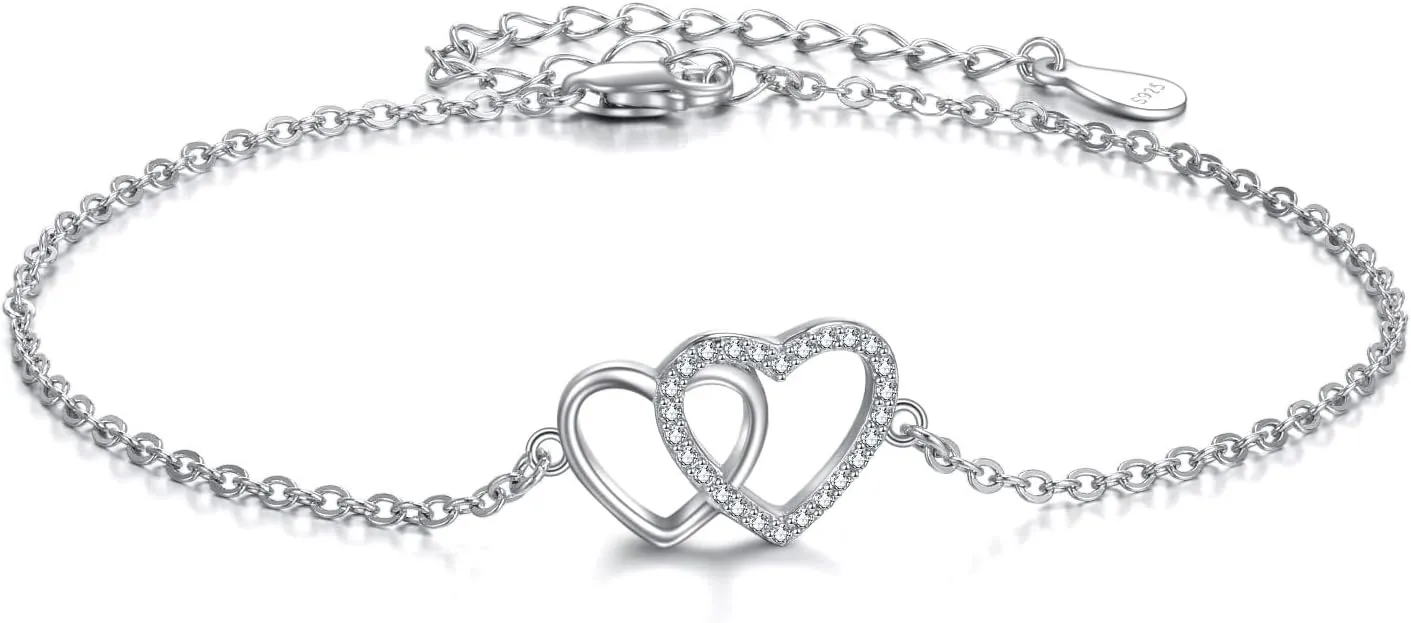 TIGER RIDER Bracelets for Women Sterling Silver Claddagh Infinity Tree of Life Daisy Bracelets Friendship Adjustable Charm Bracelet Jewelry Birthday Valentines Gifts for Mom Friends