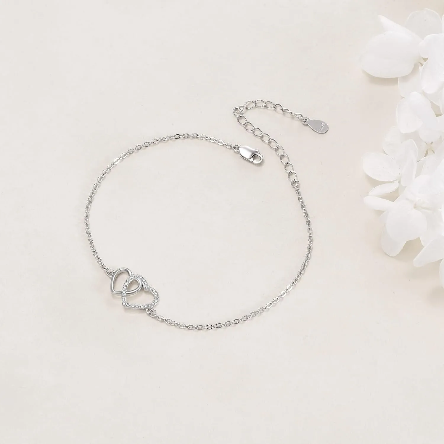 TIGER RIDER Bracelets for Women Sterling Silver Claddagh Infinity Tree of Life Daisy Bracelets Friendship Adjustable Charm Bracelet Jewelry Birthday Valentines Gifts for Mom Friends