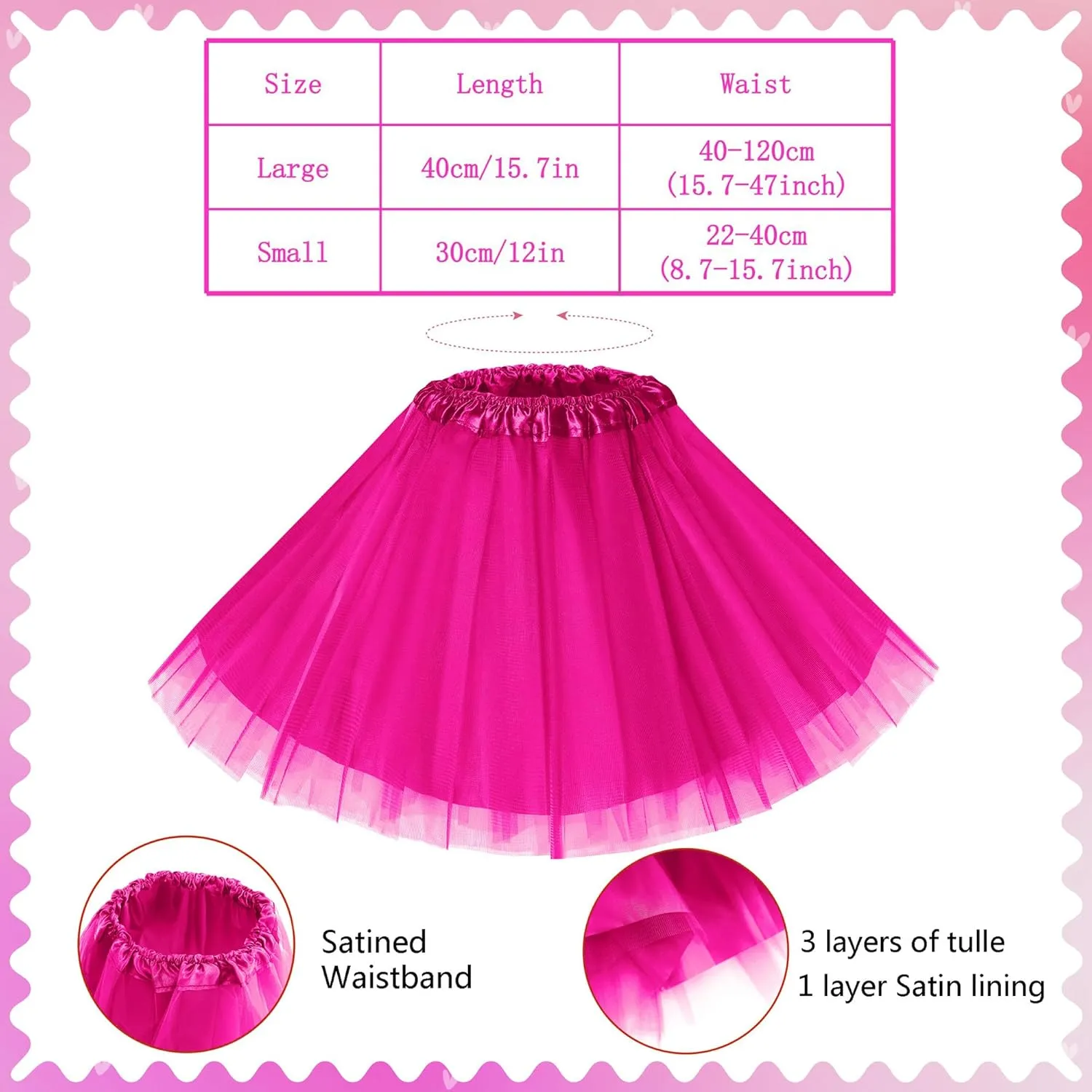 Tutu Costume Accessories Set Tulle Tutu Skirt 4 Layered Tutu Wear Pom Pom Headband with Heart Glasses Necklace and Tube Socks