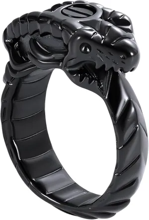 Urn Rings For Ashes Ouroboros Cremation Urn Ring For Ashes Stainless Steel Memorial Jewelry Loved Ones Ash Holder Keepsake Rings For Men Women Gifts-T11
