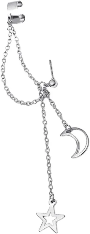 Vintage Chain Ear Cuff Earrings for Women Stylish Eardrop Climbers and Durable Jewelry for Parties and