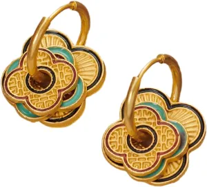 Vintage Drop Oil Earrings Stylish Ear Cuff Fashion Jewelry for Women Comfortable and Hypoallergenics Ear Buckles
