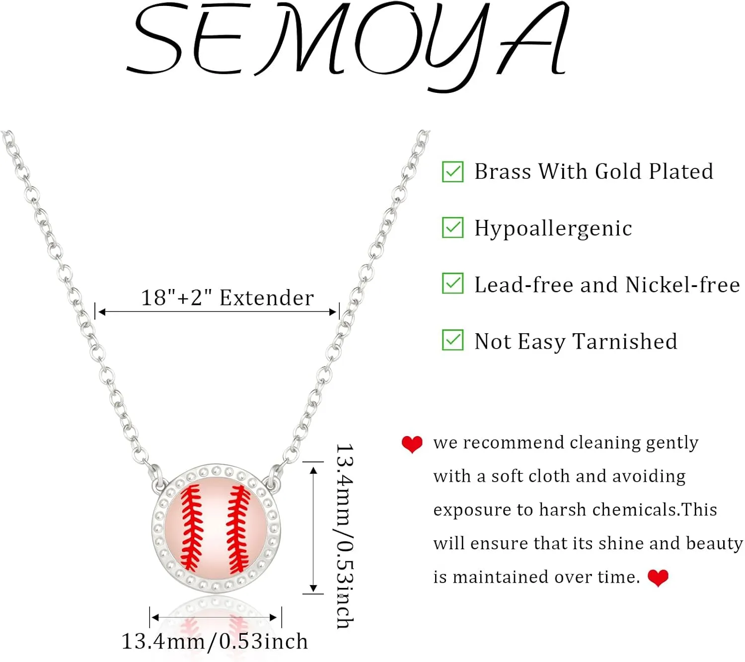 Volleyball/Softball/Soccer/Basketball/Football/Baseball/Pickleball Necklace for Women Girls, Mom Sports Pendant Necklaces Jewelry Game Day Team Gifts