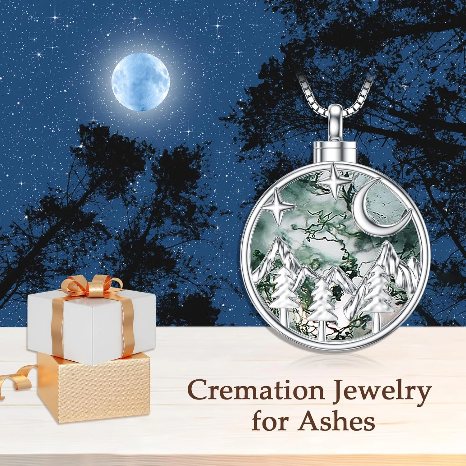 WINNICACA Urn Necklace for Ashes Sterling Silver Abalone Shell Cremation Jewelry for Ashes Jewelry Gifts for Nature Lovers Keepsake Memorial Jewelry for Women