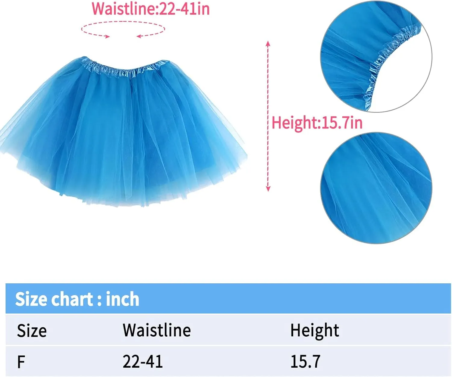 Women Costume Accessories Set for Spirit Day and Week Pom Pom Headband Layered Tulle Tutu Skirt Sunglasses Necklaces