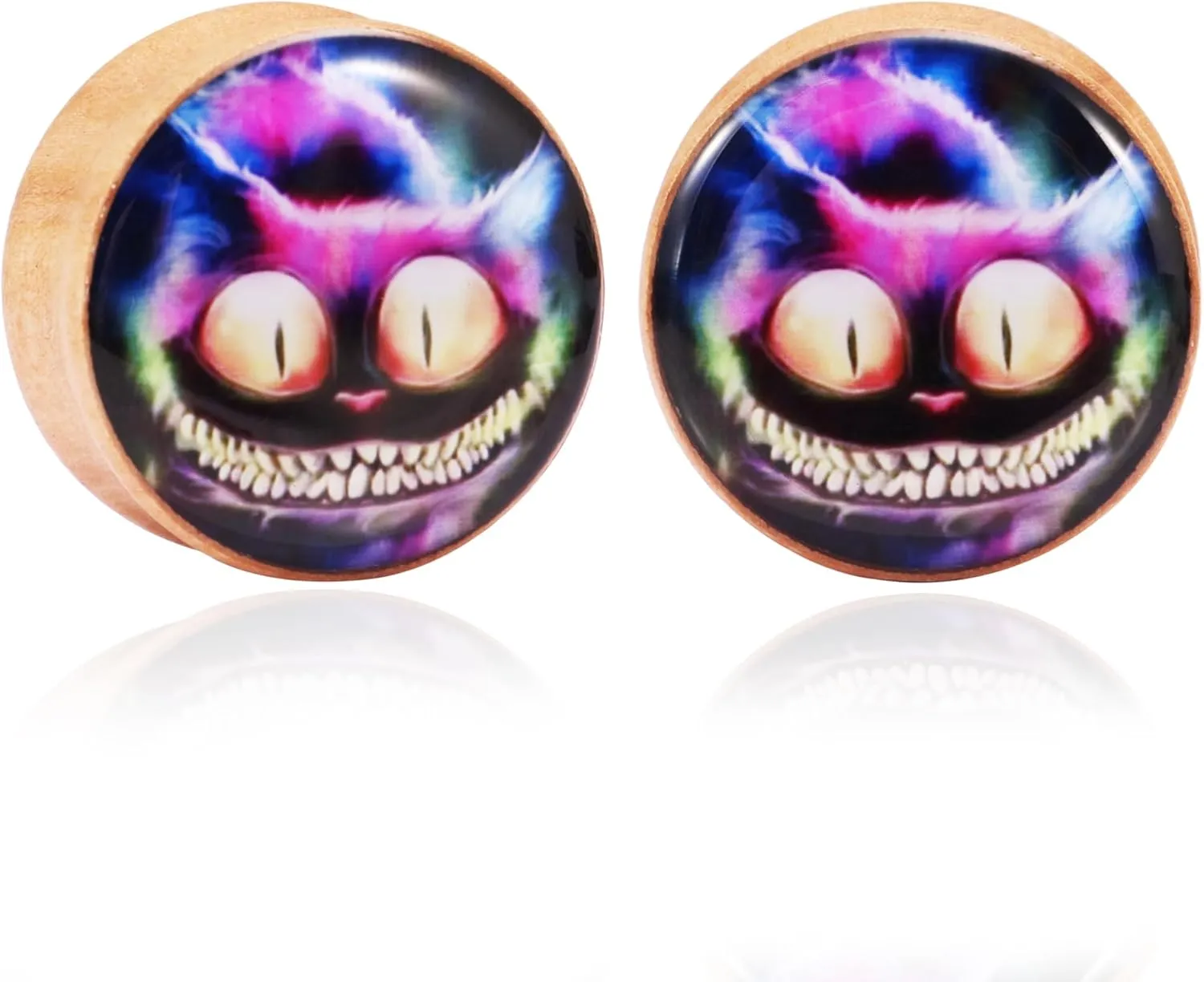 Wood Ear Gauges Saddle Plugs for Ears Women Men 0g- 1 inch Body Piercing Jewelry Double Flare Tunnels Stretcher 2pcs