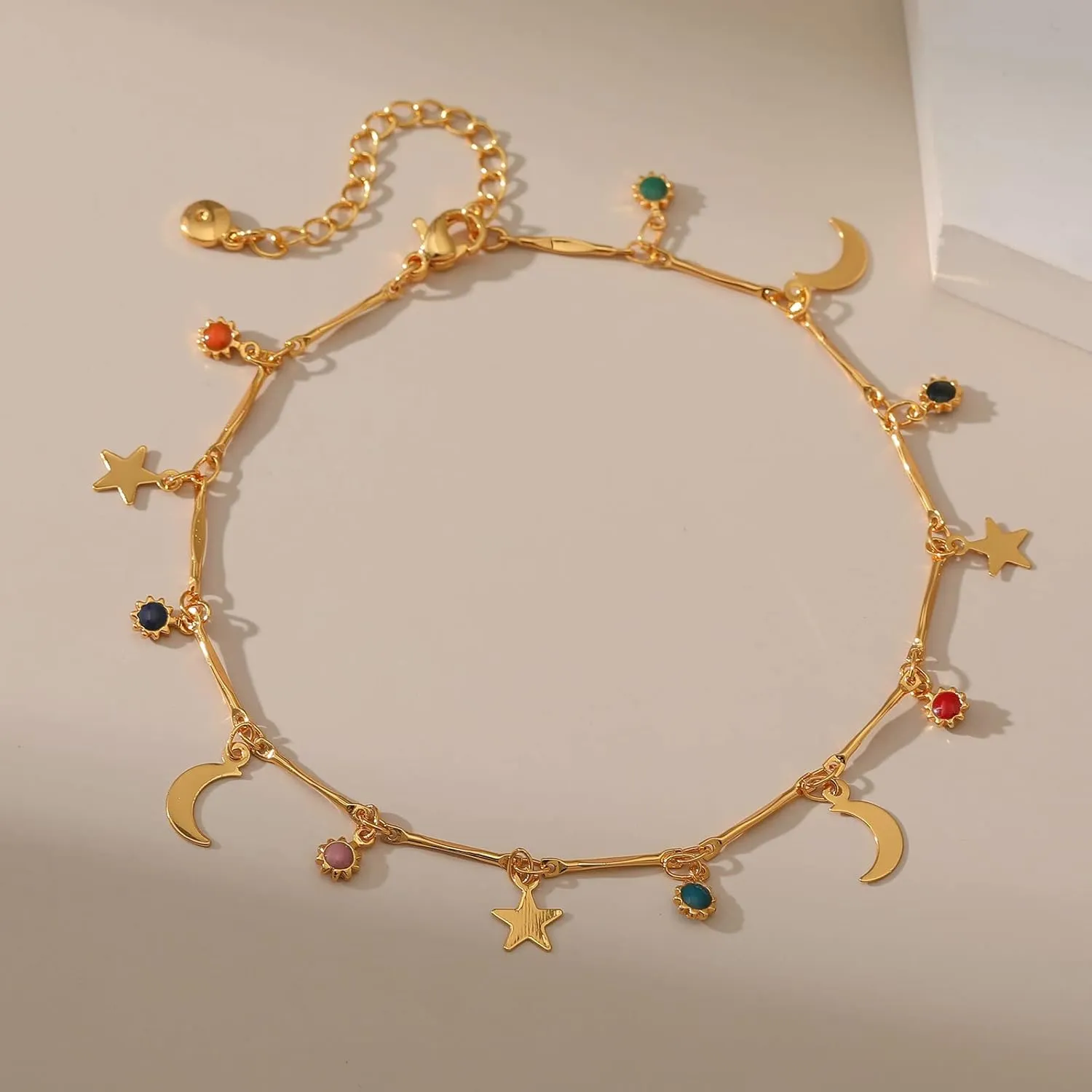 Yumikoo 18k Gold Plated Anklet Ankle Bracelets for Women