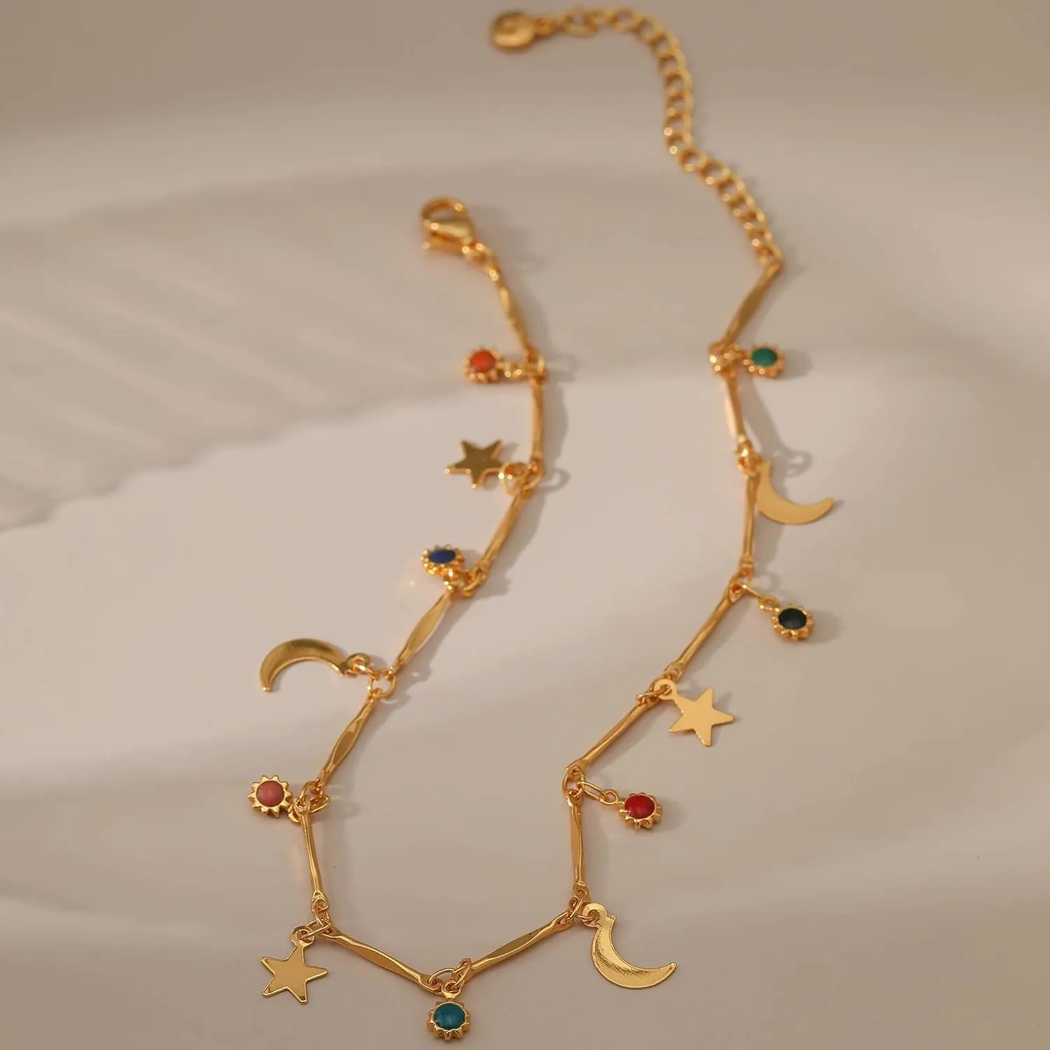 Yumikoo 18k Gold Plated Anklet Ankle Bracelets for Women