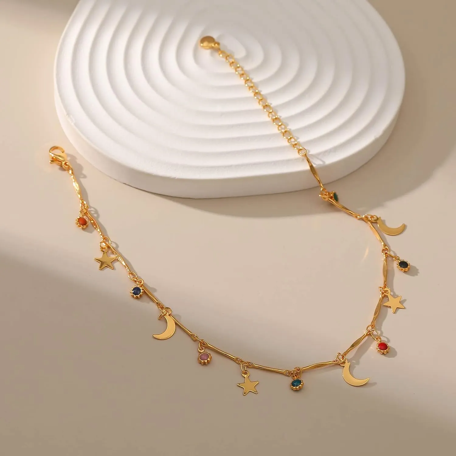 Yumikoo 18k Gold Plated Anklet Ankle Bracelets for Women