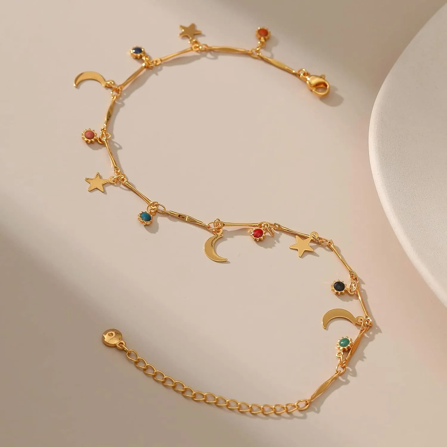 Yumikoo 18k Gold Plated Anklet Ankle Bracelets for Women